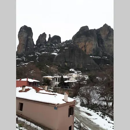 The House Under The Rocks Of Meteora 1