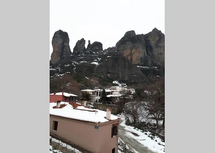 The House Under The Rocks Of Meteora 1